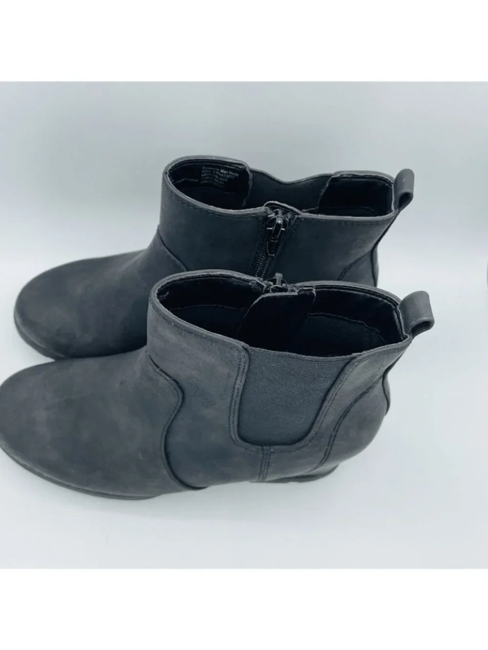 Sonoma Shoes Women's Size 6 M Black Hidden Wedge Heels Booties Boot Ortholite